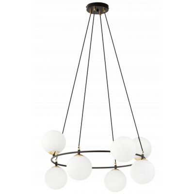 Emibig Lampa wisząca AZURA 7 BL OPAL E14 10W MAX LED 1295/7 (1295/7)
